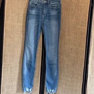 Womens Juniors HOLLISTER curvy high-rise super skinny jeans 25 x 28 1 S short